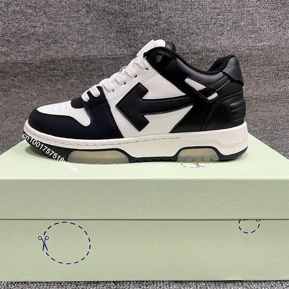 Scarpe da skateboard bianche/nere di alta qualità per uomo e donna Scarpe da ginnastica basse casual estive alla moda per passeggiate - StepByStepNow