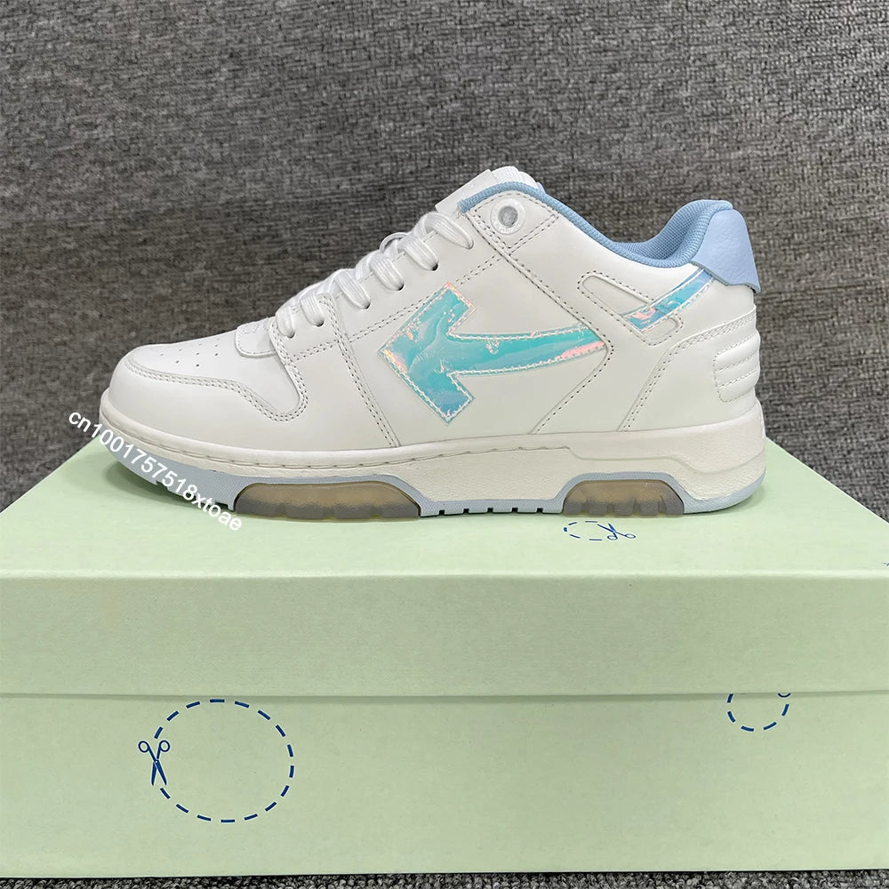 Scarpe da skateboard bianche/nere di alta qualità per uomo e donna Scarpe da ginnastica basse casual estive alla moda per passeggiate - StepByStepNow