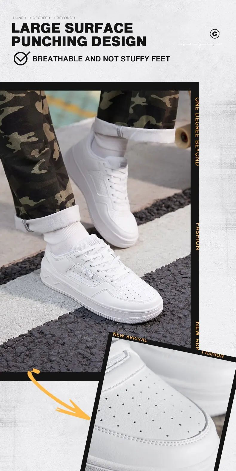 Scarpe sportive da donna a 361 gradi Trend All - Match Sneakers femminili Casual traspiranti antiscivolo resistenti all'usura con suola spessa - StepByStepNow