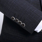 Set completo in 3 pezzi stile britannico - Banchetto di nozze alla moda da uomo di alta qualità Look europeo americano con pantaloni gilet giacca - StepByStepNow