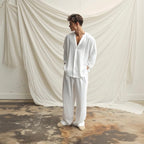 Men’s Cotton-Linen Shirt and Trousers Set — Image 1
