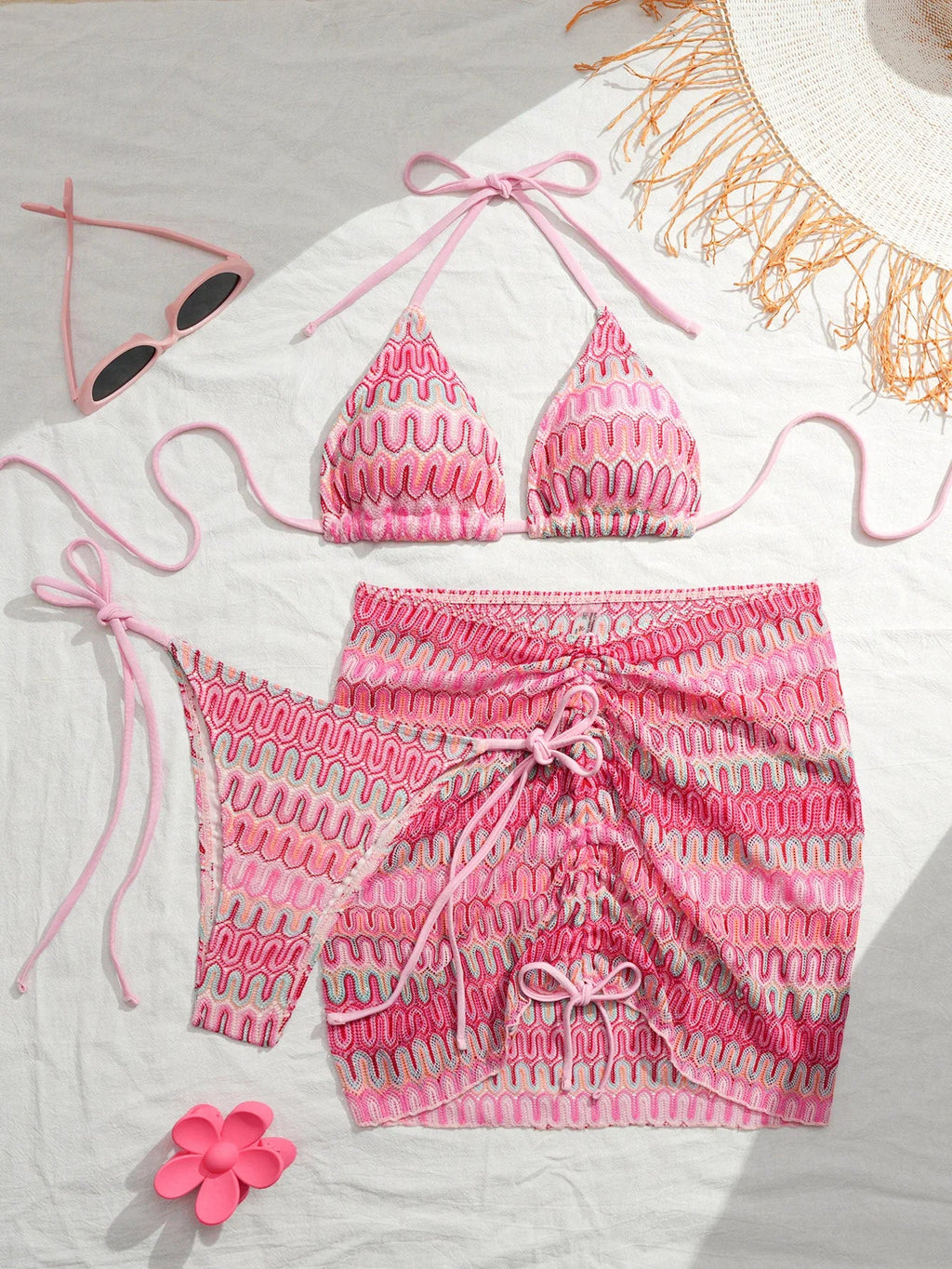 Sexy Bikinis 2026 Female Swimsuits Women's Three-Piece Swimwear Beach Swim Wear Bathing Suits Brazilian Bikini Set Pool Bather - StepByStepNow