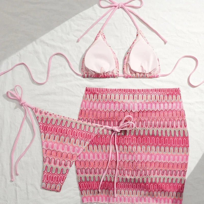 Sexy Bikinis 2026 Female Swimsuits Women's Three-Piece Swimwear Beach Swim Wear Bathing Suits Brazilian Bikini Set Pool Bather - StepByStepNow