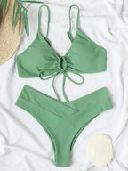 Sexy Summer Swimwear Thong Bikini 2026 Women Lace-up Swimsuits Swimming Bathing Suit Brazilian Bikinis Set Mujer Biquini - StepByStepNow