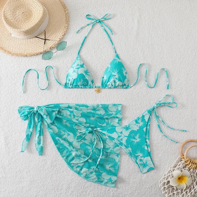 Women’s Three-Piece Bikini Set — Image 16