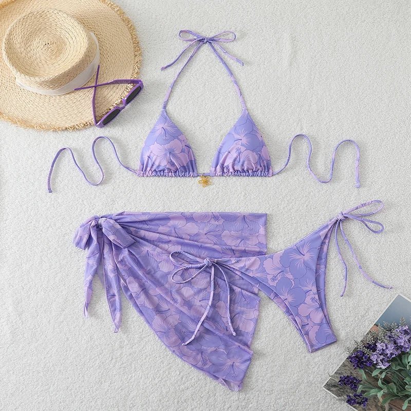 Women’s Three-Piece Bikini Set — Image 14