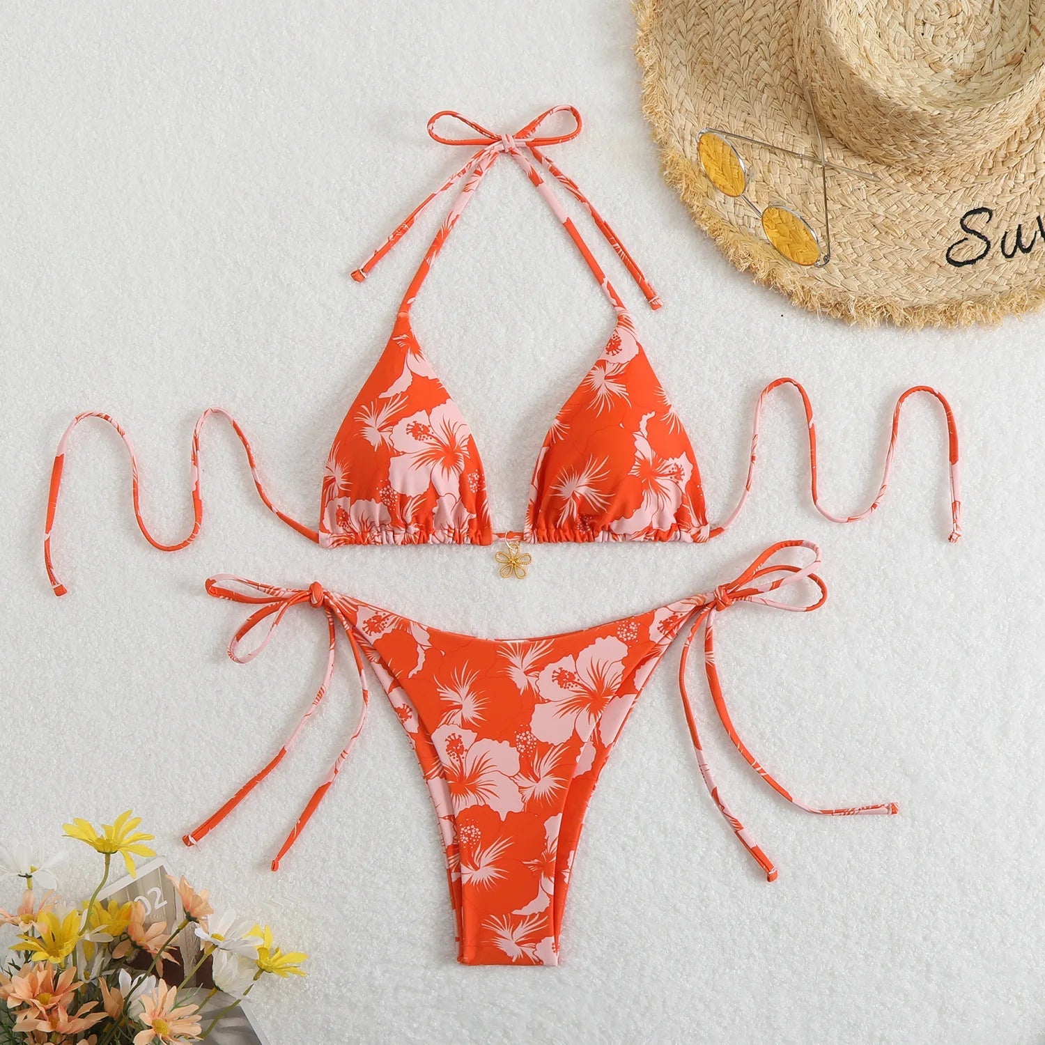 Sexy Swimsuit Women's Bikinis Swimwear Woman 2026 Bathing Suit 3 Piece Triangle Bikinis Sets Beach Dress Wear Cover Up Beachwear - StepByStepNow