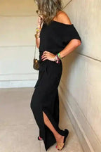 Shadow Check One Shoulder Jumpsuit - StepByStep