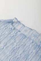 Sheer Floral Lace Slim - Fit Top - StepByStep