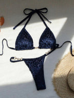 Women’s Glossy Pearl-Detail Bikini — Image 31