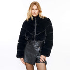 Short Faux Fur Jacket For Women, Flatiron, BYMANYC New York. - StepByStep