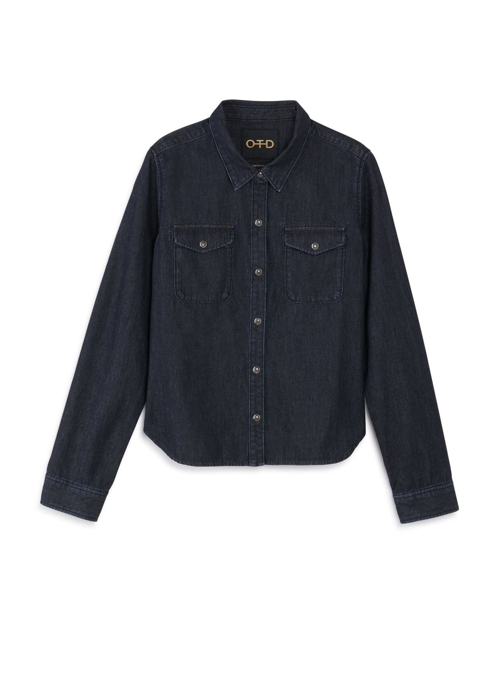 Shrunken Chambray Shirt (Dark Indigo) - StepByStep