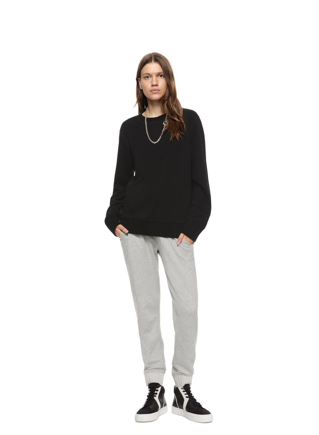 Signature Crewneck Sweatshirt (Black) - StepByStep