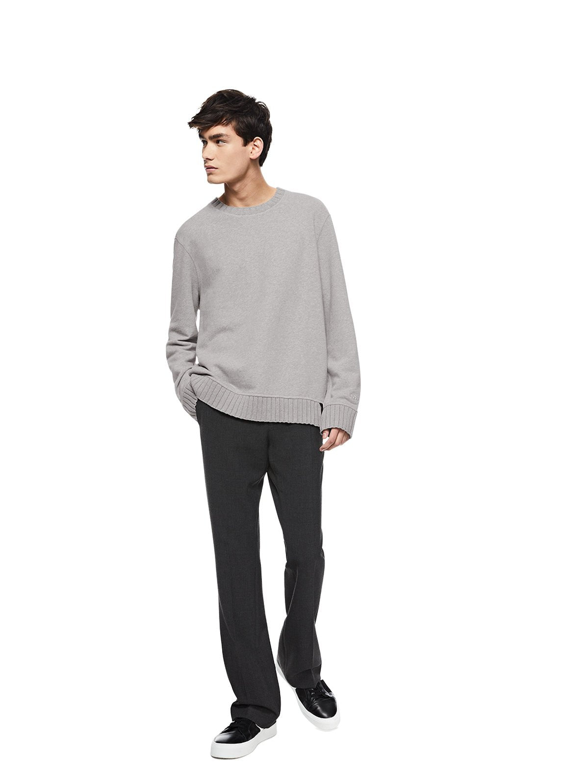 Signature Crewneck Sweatshirt (Grey Heather) - StepByStep