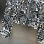 Silver Sequin Jacket For Women, Times Square, BYMANYC New York. - StepByStep