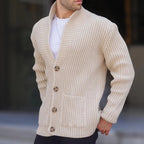 Single - breasted Long Sleeve Lapel Sweater Men's Clothing - StepByStepNow