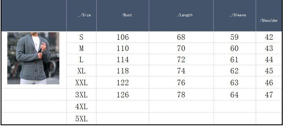 Single - breasted Long Sleeve Lapel Sweater Men's Clothing - StepByStepNow