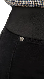 Skinny - Fit Stretch Velvet Jean (Black) - StepByStep