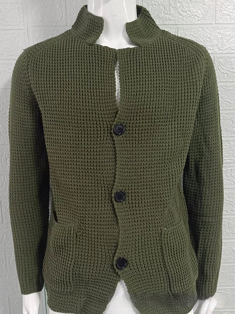 Slim Stand Collar Knitted New Cardigan Jacket - StepByStepNow