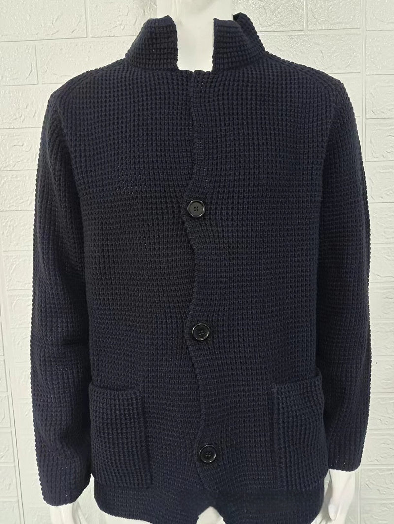 Slim Stand Collar Knitted New Cardigan Jacket - StepByStepNow