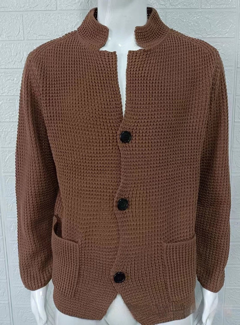 Slim Stand Collar Knitted New Cardigan Jacket - StepByStepNow