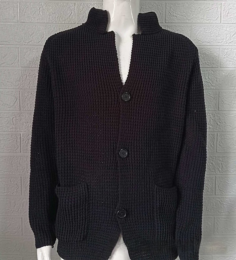 Slim Stand Collar Knitted New Cardigan Jacket - StepByStepNow
