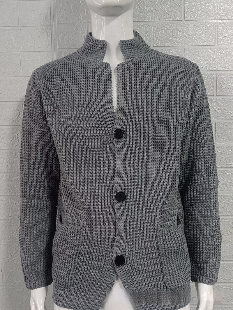 Slim Stand Collar Knitted New Cardigan Jacket - StepByStepNow