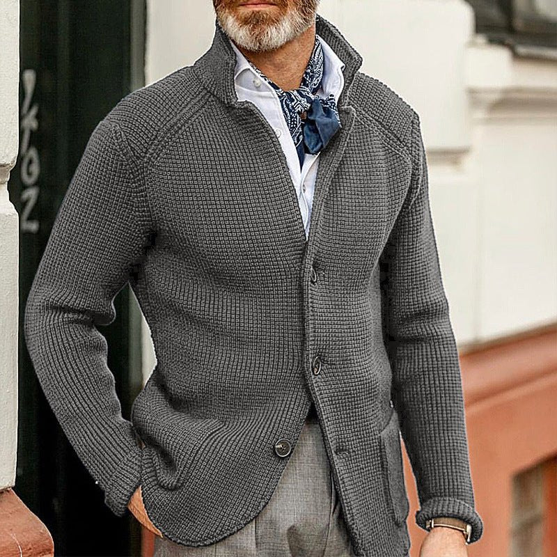 Slim Stand Collar Knitted New Cardigan Jacket - StepByStepNow