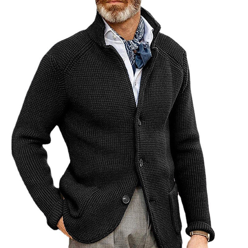 Slim Stand Collar Knitted New Cardigan Jacket - StepByStepNow