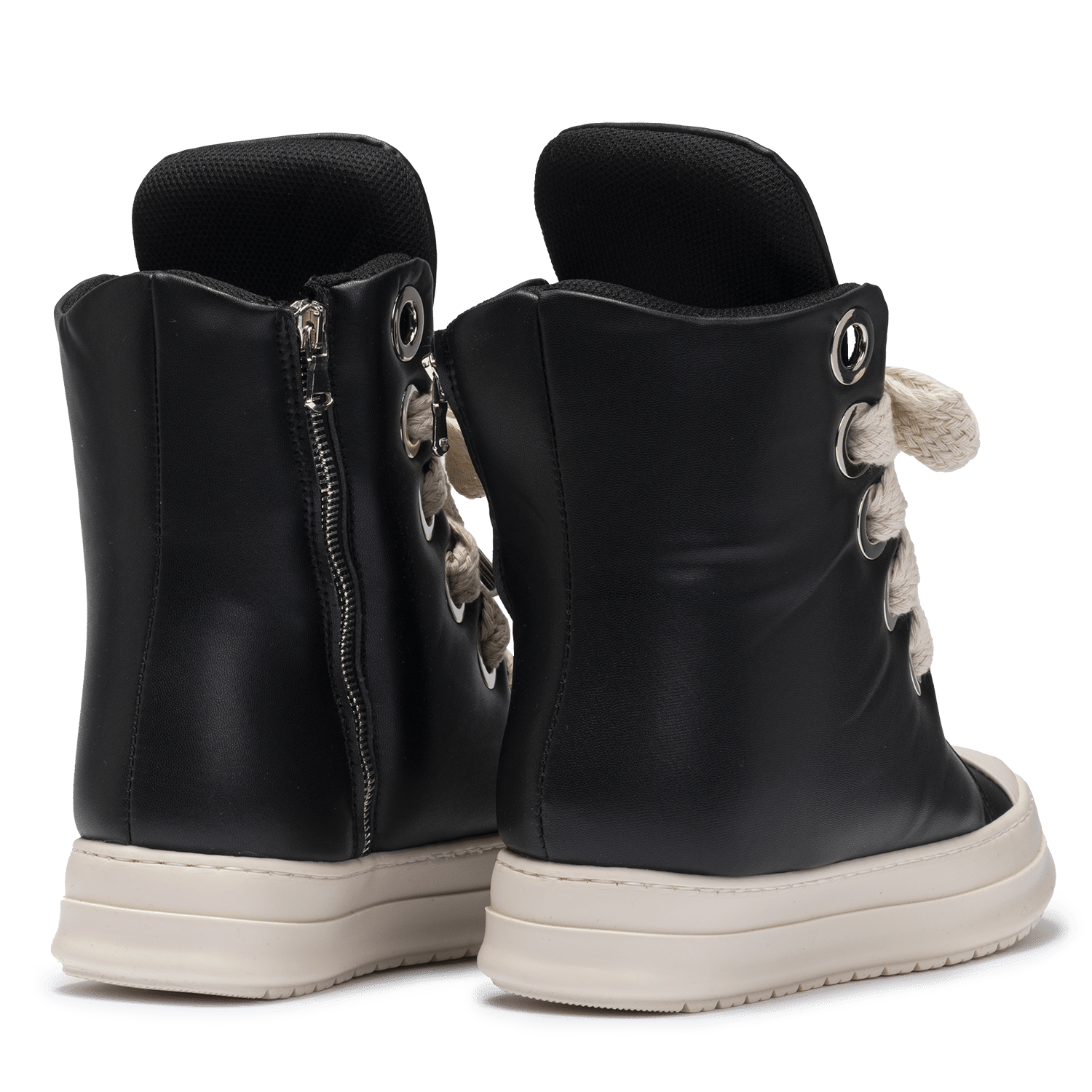 Sneakers Leather High Puffer - StepByStepNow