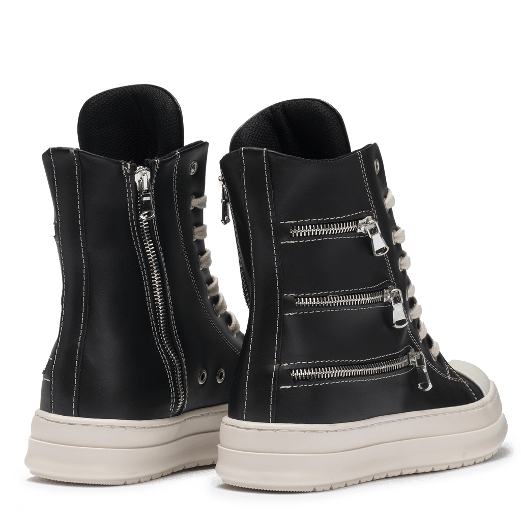 Sneakers Leather High Triple Zip - StepByStepNow