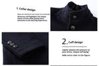 Solid Color Casual Men's Woolen Coat - StepByStepNow