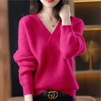 Solid Color Collar Sweater Women's Loose Slimming - StepByStepNow