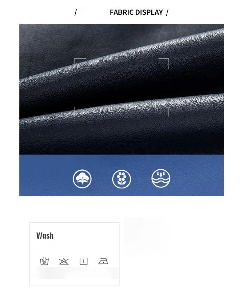 Spring and Autumn Men's Motorcycle Suit Leather jacket Color blocking American baseball collar pilot casual PU leather jacket - StepByStep