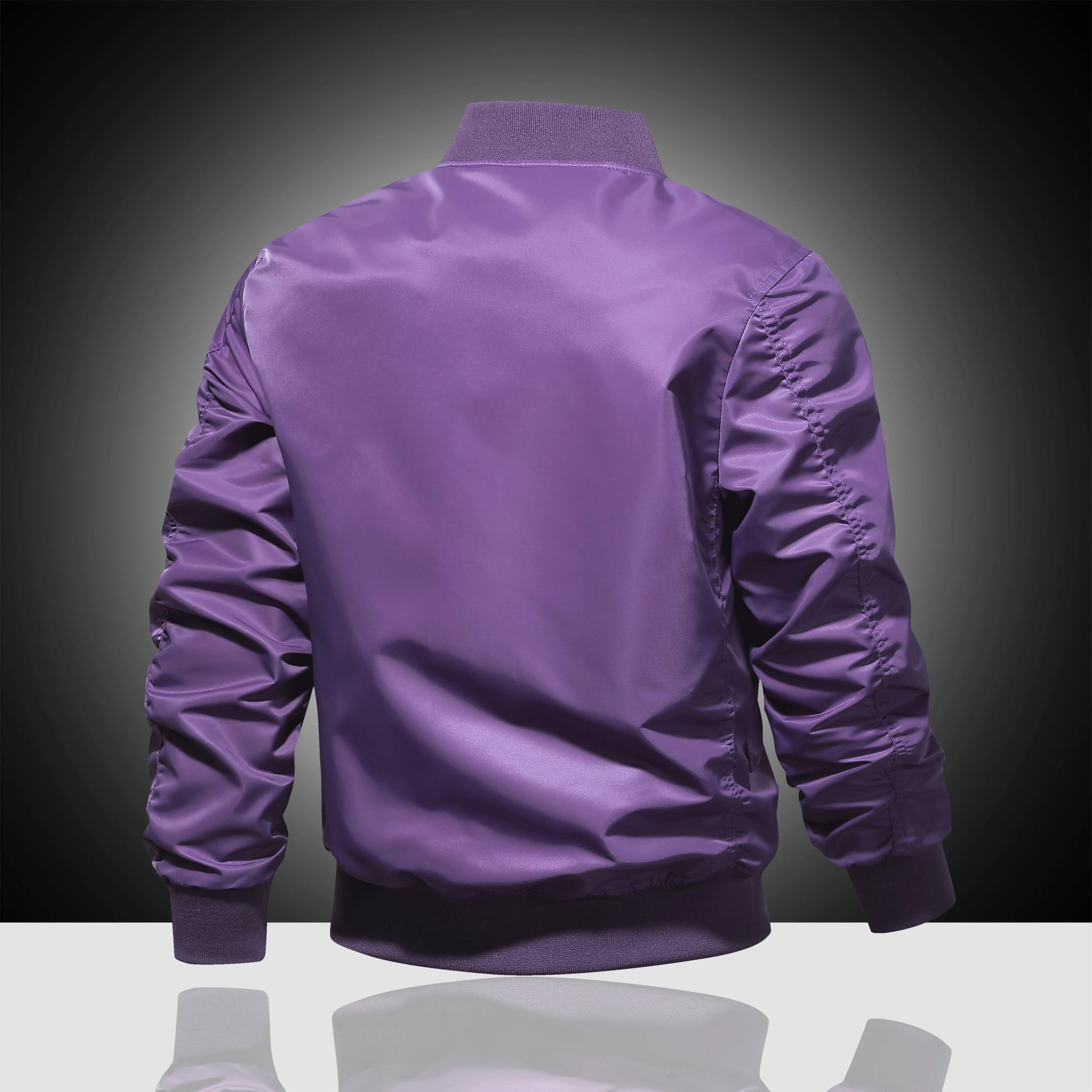 Spring and Autumn Winter Air Force MA1 Pilot Jacket Men's Solid Color Baseball Jacket Casual Thick Windproof Warm Cotton Jacket - StepByStep