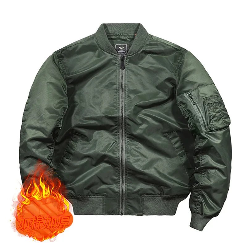 Spring Bomber Jacket For Men Women Padding Military Jacket Varsity Baseball Coat Mens Windbreaker Male Clothing MA1 Winter Z1 - StepByStep