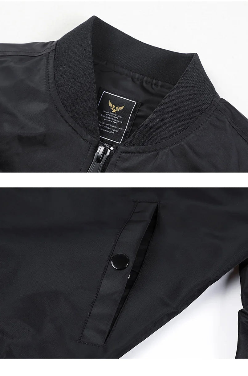 Spring Bomber Jacket For Men Women Padding Military Jacket Varsity Baseball Coat Mens Windbreaker Male Clothing MA1 Winter Z1 - StepByStep