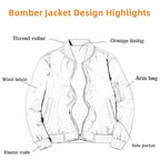 Spring Bomber Jacket For Men Women Padding Military Jacket Varsity Baseball Coat Mens Windbreaker Male Clothing MA1 Winter Z1 - StepByStep