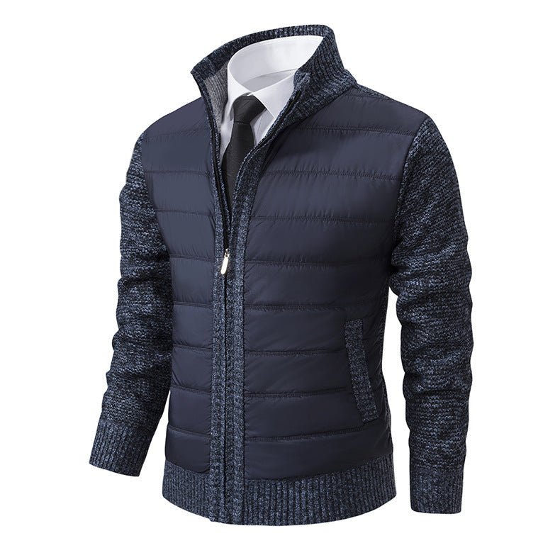 Stand Collar Fleece - lined Thickened Men's Coat - StepByStepNow