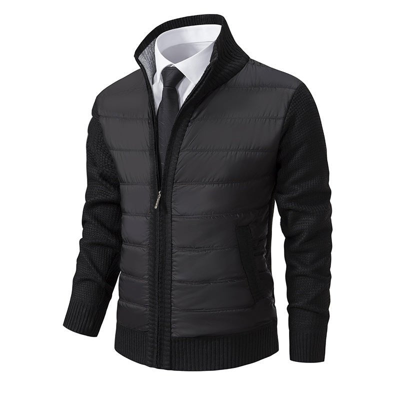 Stand Collar Fleece - lined Thickened Men's Coat - StepByStepNow