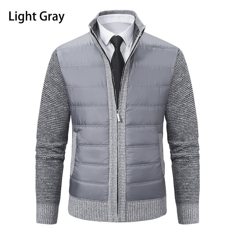 Stand Collar Fleece - lined Thickened Men's Coat - StepByStepNow