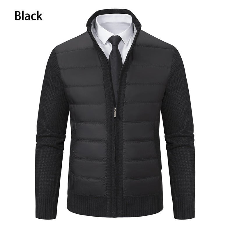Stand Collar Fleece - lined Thickened Men's Coat - StepByStepNow