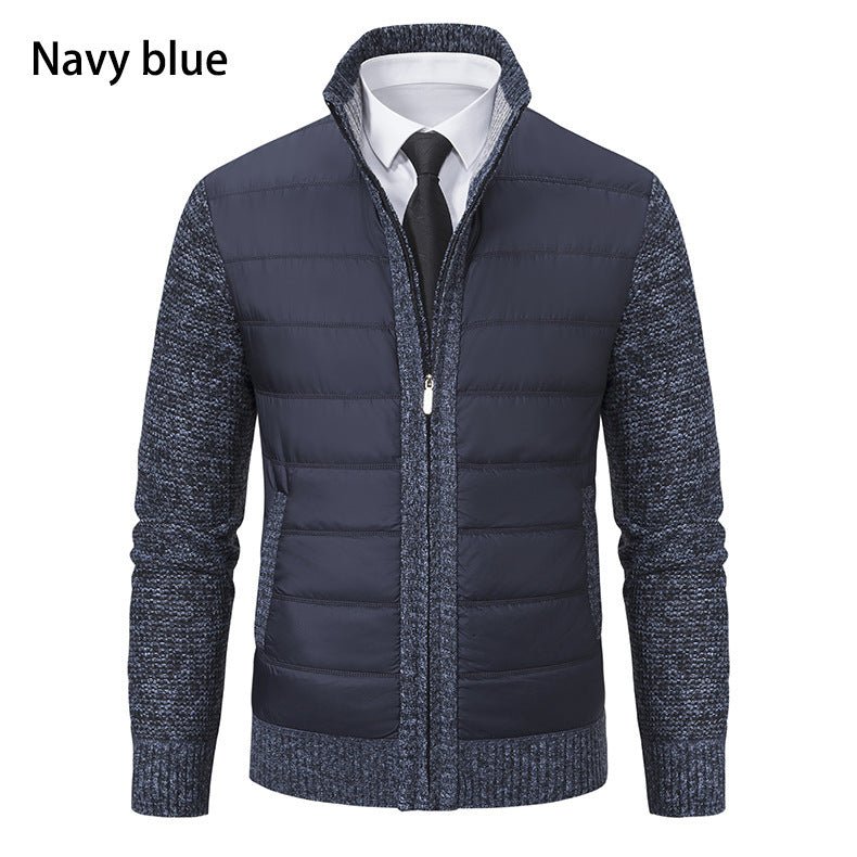 Stand Collar Fleece - lined Thickened Men's Coat - StepByStepNow