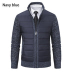 Stand Collar Fleece - lined Thickened Men's Coat - StepByStepNow