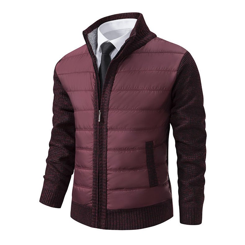 Stand Collar Fleece - lined Thickened Men's Coat - StepByStepNow