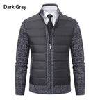 Stand Collar Fleece - lined Thickened Men's Coat - StepByStepNow