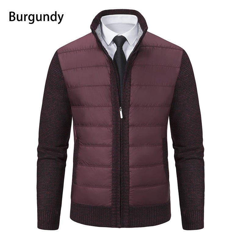 Stand Collar Fleece - lined Thickened Men's Coat - StepByStepNow