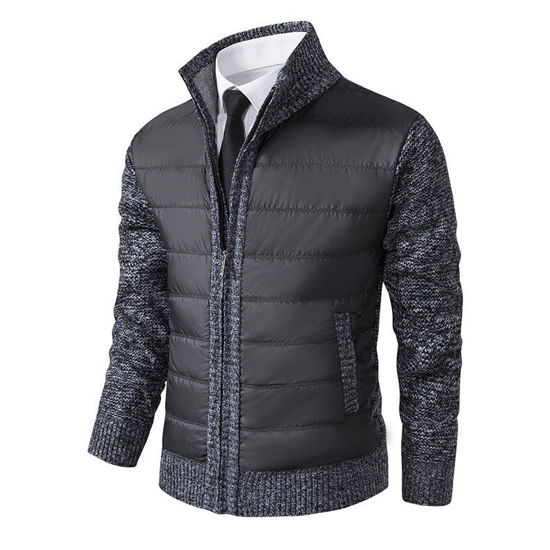 Stand Collar Fleece - lined Thickened Men's Coat - StepByStepNow