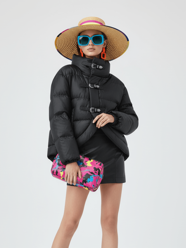 Statement Buckle Puffer Jacket CHELSEA BYMANYC ® New York - StepByStep