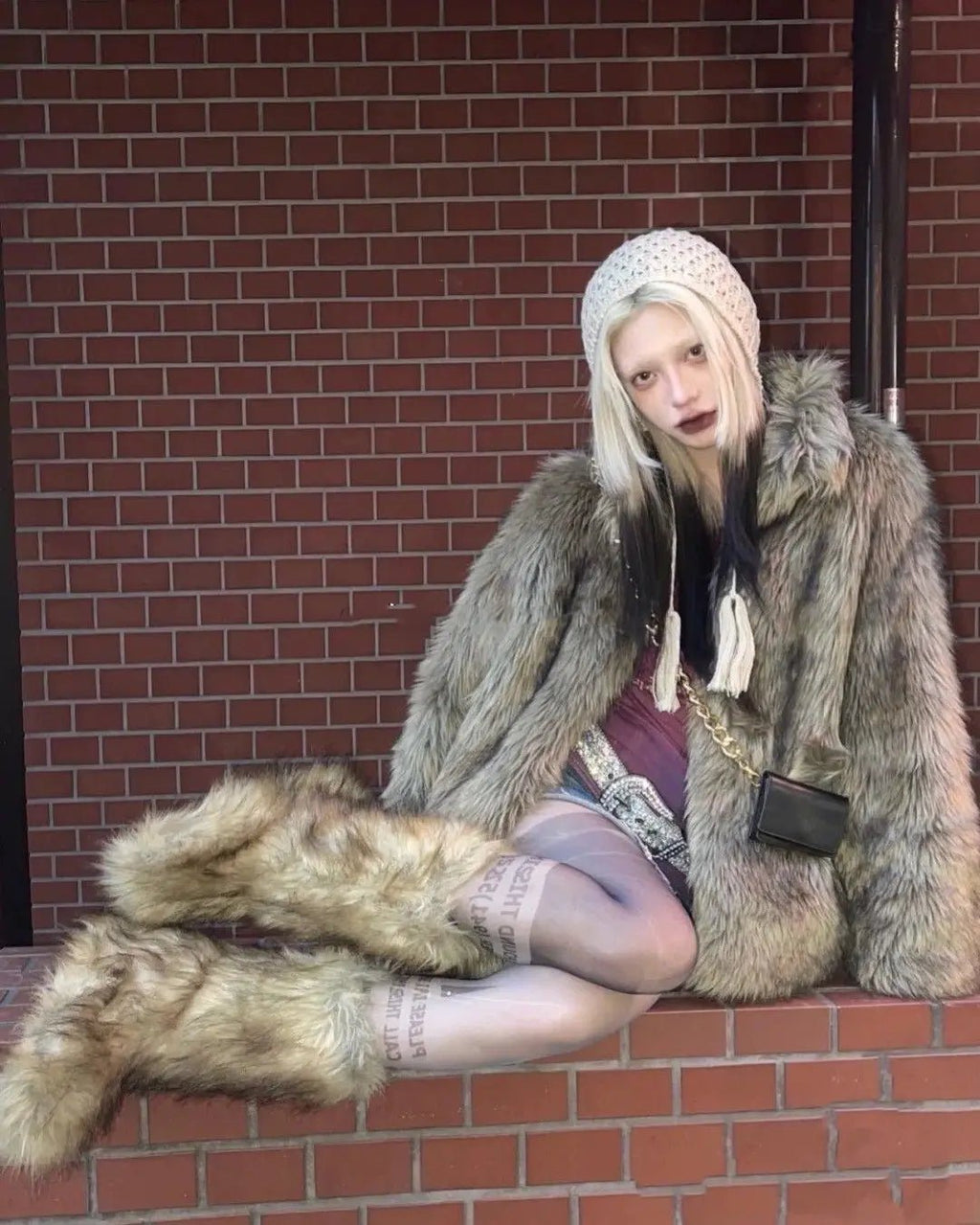 Stivali da neve invernali da donna pelliccia di volpe sintetica - StepByStepNow